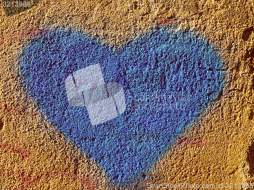 Image of Retro look Heart symbol of love