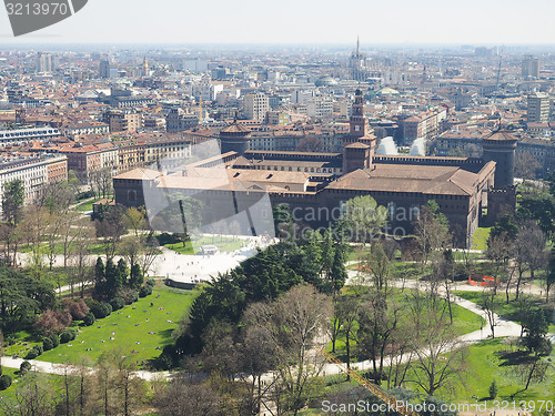 Image of Milan aerial view