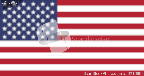 Image of United States flag blurred