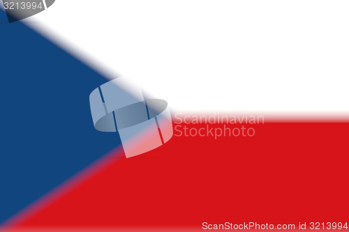 Image of Czech Republic flag blurred