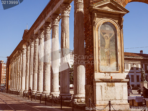 Image of Retro look Colonne di San Lorenzo Milan