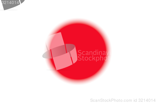 Image of Japan flag blurred