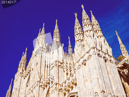 Image of Retro look Milan Cathedral