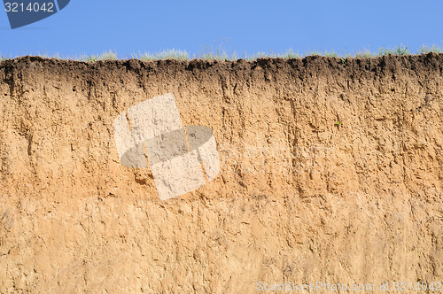 Image of Layered cut of soil