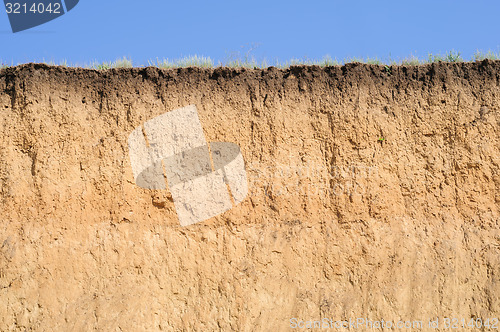 Image of Layered cut of soil