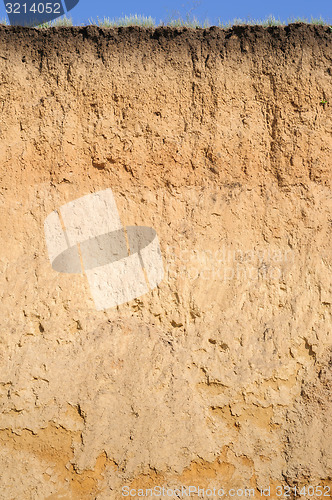 Image of Layered cut of soil