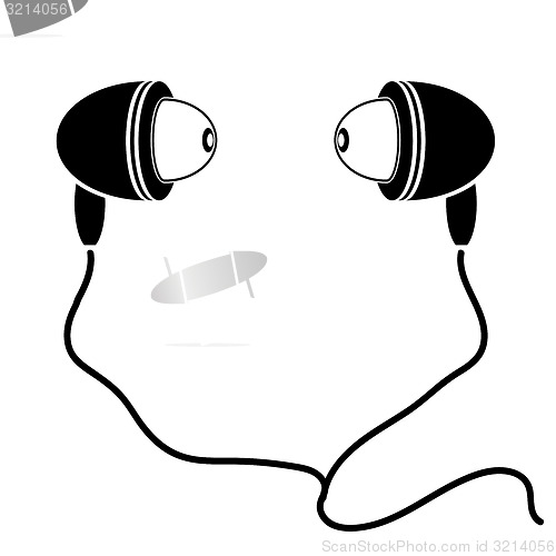 Image of Earphones Silhouette 