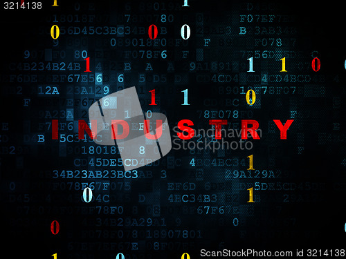 Image of Business concept: Industry on Digital background