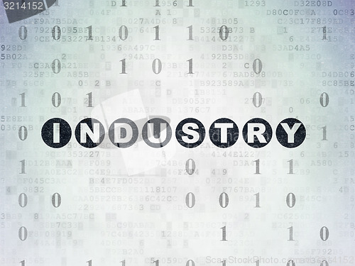 Image of Business concept: Industry on Digital Paper background