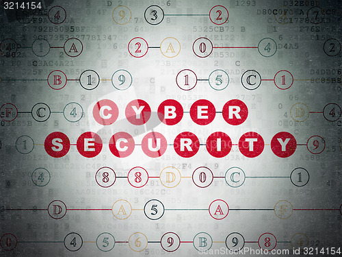 Image of Privacy concept: Cyber Security on Digital Paper background