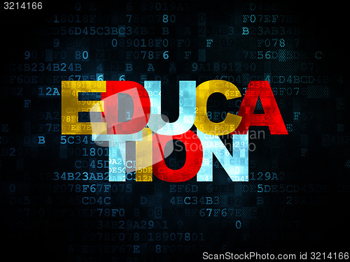 Image of Education concept: Education on Digital background