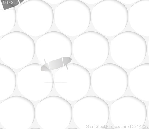 Image of 3D white oval grid