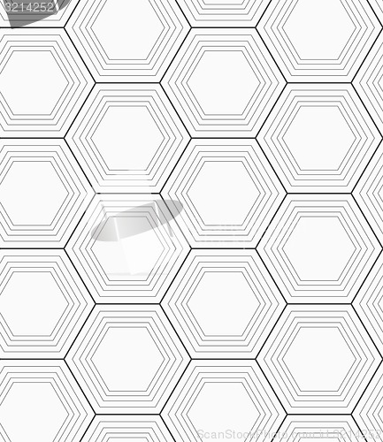 Image of Monochrome hexagons