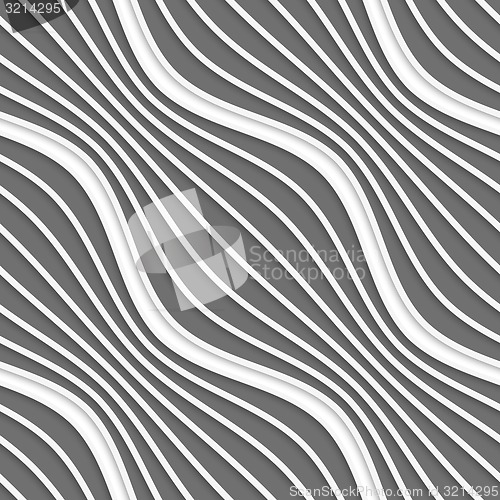 Image of 3D diagonal striped waves