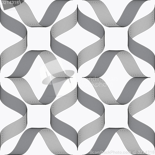 Image of Ribbons forming rhombus pattern