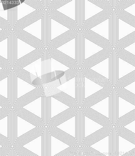 Image of Slim gray triangle grid
