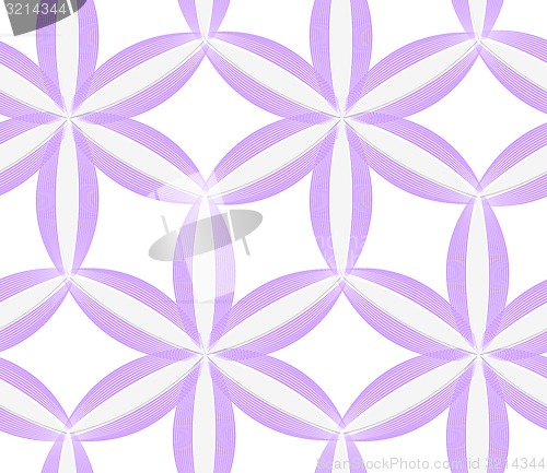 Image of 3D colored purple geometrical flower