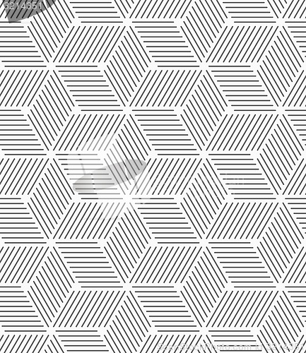 Image of Monochrome slim gray striped cubes