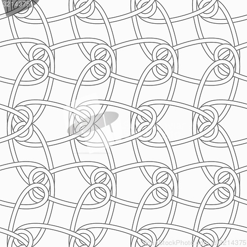 Image of Slim gray vertical interlocking ornament