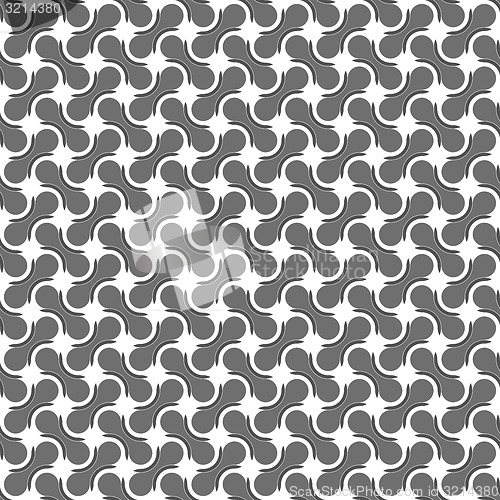 Image of Gray ornament with gray rounded shapes and black details