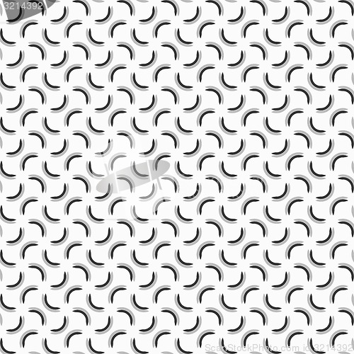 Image of Gray ornament with semicircles like shapes