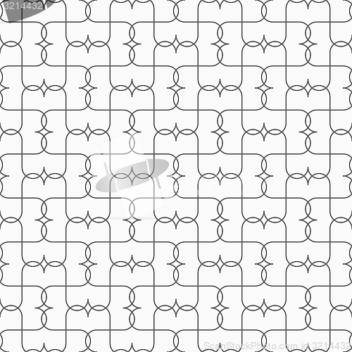 Image of Slim gray pointy grid