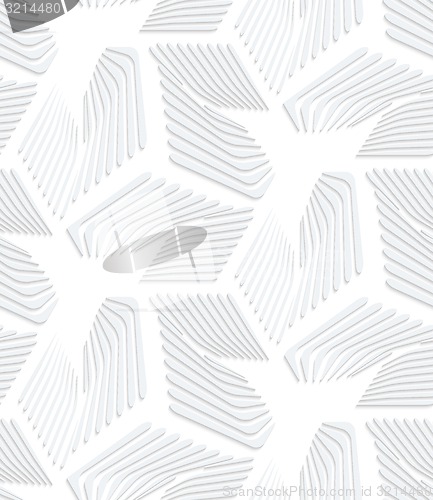 Image of 3D white striped sea stars
