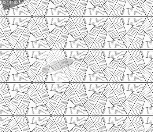 Image of Slim gray wavy textured tetrapods
