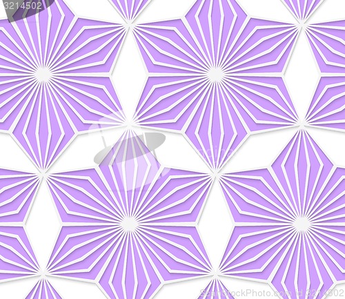 Image of 3D colored purple geometrical star
