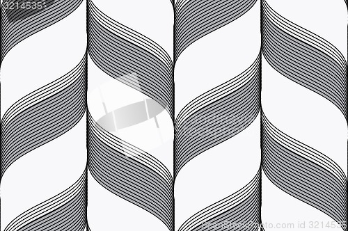 Image of Ribbons in chevron pattern