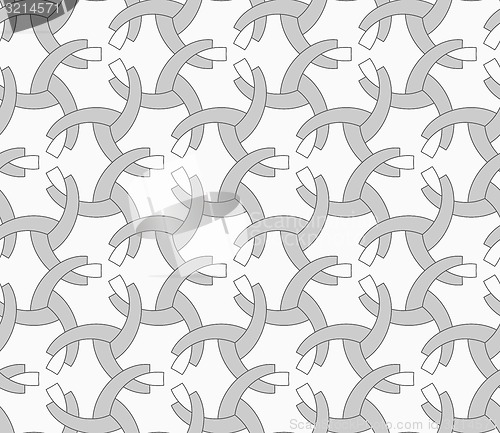 Image of Monochrome overlapping quarter circles
