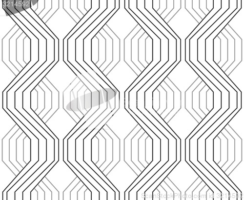 Image of Gray ornament with striped braids