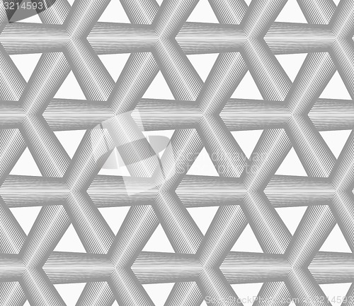 Image of Monochrome gray striped tetrapods