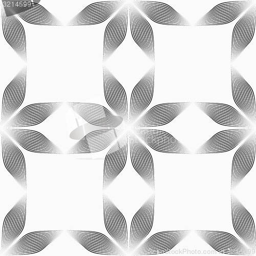 Image of Monochrome flowers forming squares