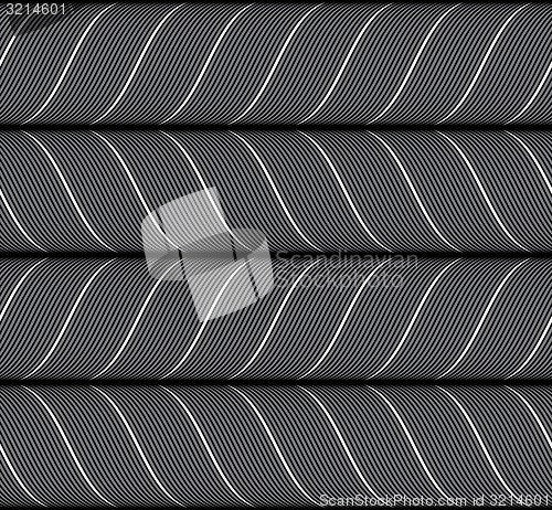 Image of Ribbons black horizontal chevron pattern