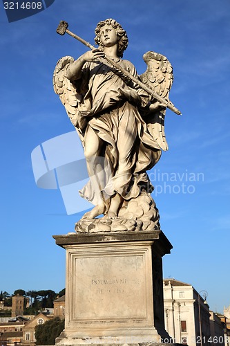Image of statue Potaverunt me aceto on bridge Castel Sant\' Angelo, Rome