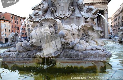 Image of  Fontana del Pantheon in Rome, Italy