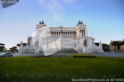 Image of The Monument of Victor Emmanuel II, Venezia Square,  in Rome, It