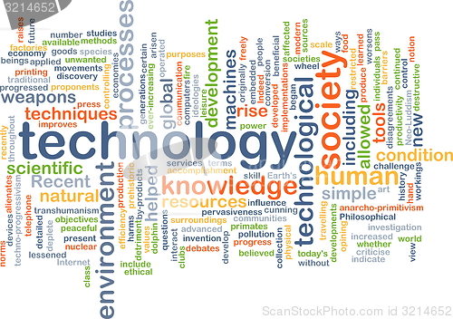 Image of Technology wordcloud concept illustration