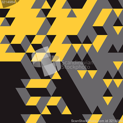 Image of Abstract 3d geometrical background. Mosaic. Vector illustration.