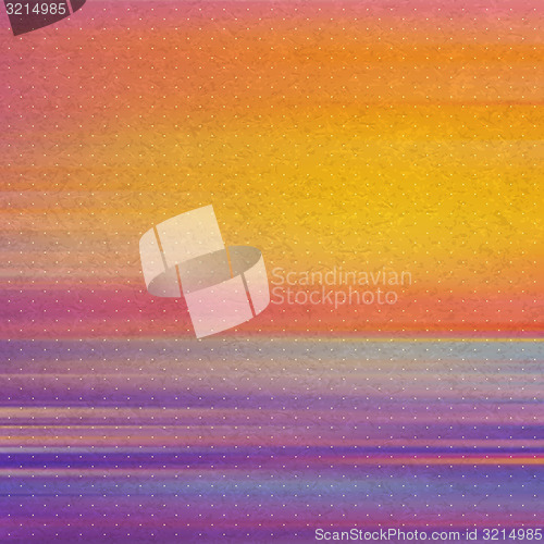 Image of Vintage background with sunset. Abstract vector illustration. 