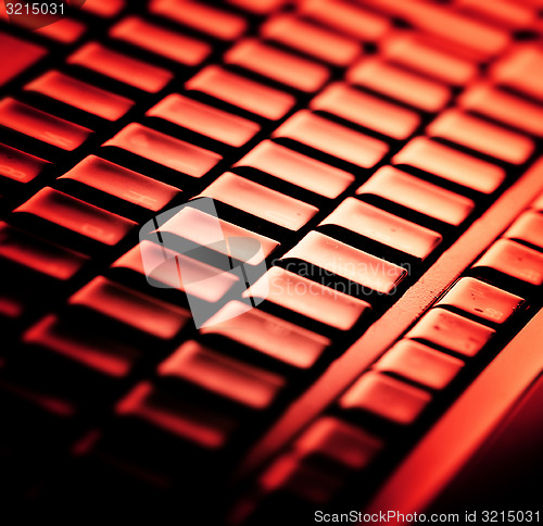 Image of Modern and stylish laptop. 