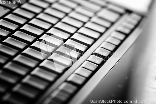 Image of Modern and stylish laptop. 