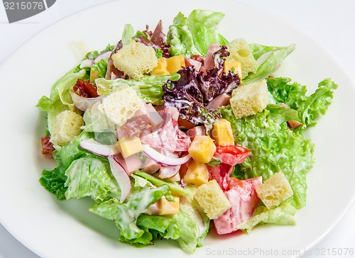Image of Caesar Salad on white