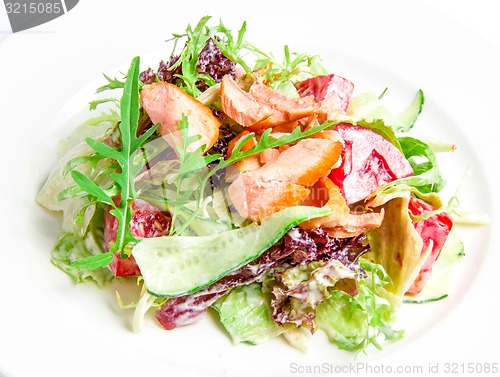 Image of Salad mix with grilled salmon 