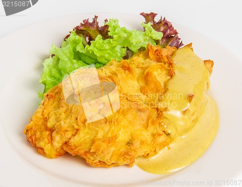 Image of chicken fillet with cheese 