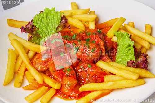 Image of german currywurst