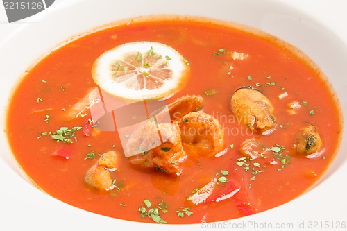 Image of fresh tomato soup 