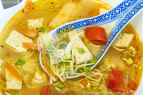 Image of Chinese soup with tofu