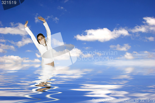 Image of Woman on the water